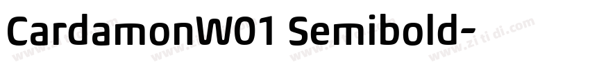 CardamonW01 Semibold字体转换